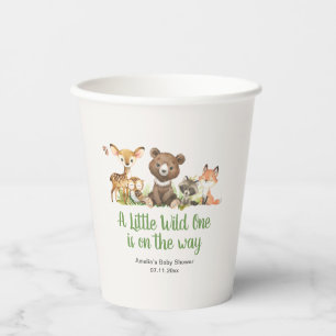 Kleine Wilde Dieren Rustieke Baby Shower Papieren Bekers