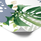 Kleine wilde een dinosaurus trex Baby shower Welko Poster (Hoek)