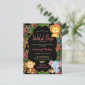 Kleine wilde één Oerwoud Briefkaart (Staand voorkant)