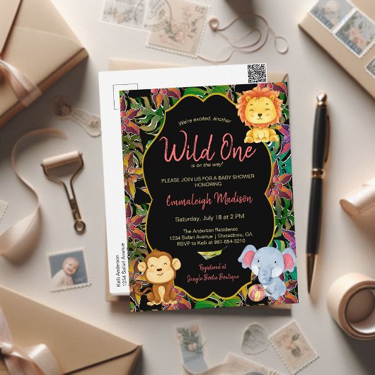 Kleine wilde één Oerwoud Briefkaart