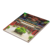 Kleine Wilde Gans Tempel, China Tegeltje (Zijkant)