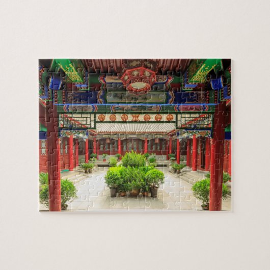 Kleine Wilde Ganzen Tempel, China Legpuzzel (Horizontaal)