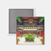 Kleine Wilde Ganzen Tempel, China Magneet (Voorkant / Achterkant)
