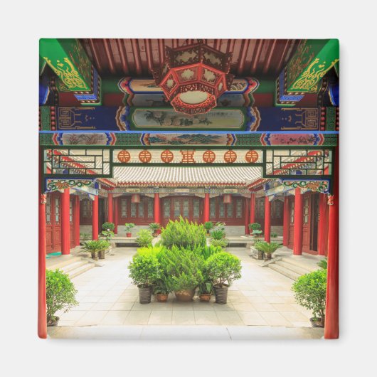 Kleine Wilde Ganzen Tempel, China Magneet (Voorkant)