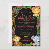 Kleine Wilde Jungle Dieren Kaart (Voorkant)