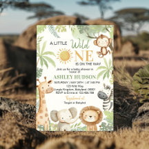Kleine Wilde Jungle Safari Dieren Baby Shower