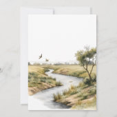 Kleine Wilde Olifant Baby Shower Kaart (Achterkant)