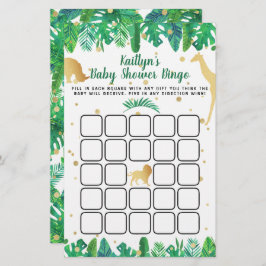 Kleine Wilde op zijn weg boys Baby shower Bingo