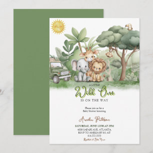 Kleine Wilde Safari Dieren Watercolor Kaart