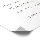 Kleine wilde vlinderbloemvlindermeiden poster (Hoek)