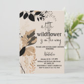 kleine wildflower baby douche uitnodigingen (Staand voorkant)