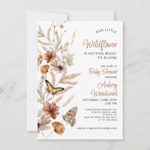 Kleine Wildflower Baby in Bloom Baby shower Kaart