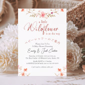 Kleine Wildflower Baby Meisje Douche Rode Waterver Kaart