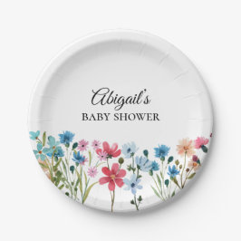 Kleine Wildflower Baby shower Papier Bord