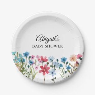 Kleine Wildflower Baby shower Papier Bord