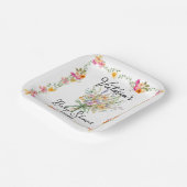 Kleine Wildflower boeket Baby shower Papieren Bordje (Gebogen)