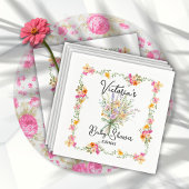 Kleine Wildflower boeket Baby shower Servet