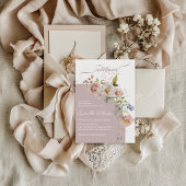 Kleine Wildflower Boho Baby Meisje Douche Kaart