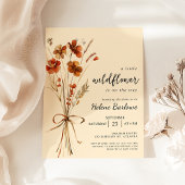 Kleine Wildflower Boho Bloemen Baby shower Kaart