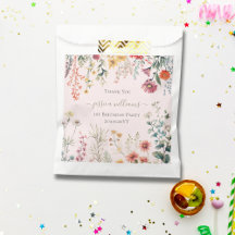 Kleine Wildflower Draaien Een  1e Verjaardag