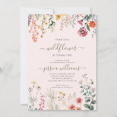 Kleine Wildflower Draaien Een  1e Verjaardag Kaart (Voorkant)