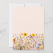 Kleine Wildflower Eerste Verjaardag Kaart (Achterkant)