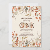 Kleine Wildflower Esthetische Meisje's 1e Verjaard Kaart (Voorkant)