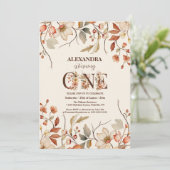 Kleine Wildflower Esthetische Meisje's 1e Verjaard Kaart (Staand voorkant)