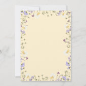 Kleine Wildflower Esthetische Meisje's 2e Verjaard Kaart (Achterkant)