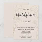 Kleine Wildflower Floral Kaart (Voorkant / Achterkant)