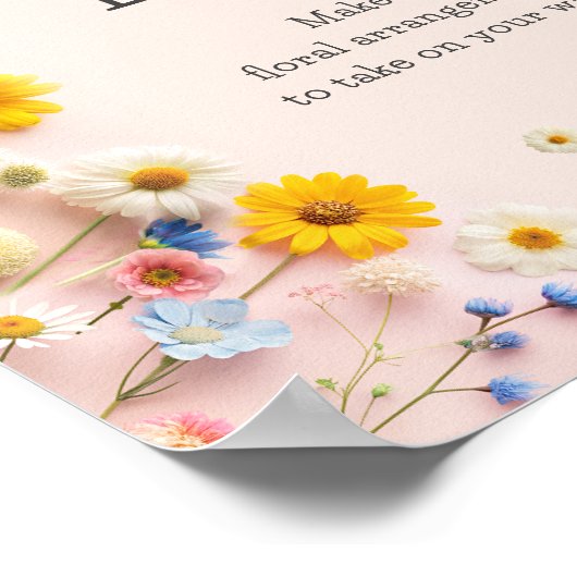 Kleine Wildflower Flower Bar Poster (Hoek)