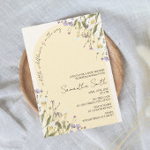 Kleine Wildflower Meisje Baby shower Arch Boho Kaart