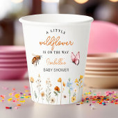 Kleine Wildflower Meisje Baby shower Papieren Bekers