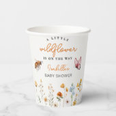 Kleine Wildflower Meisje Baby shower Papieren Bekers (Achterkant)