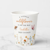 Kleine Wildflower Meisje Baby shower Papieren Bekers (Voorkant)