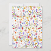 Kleine Wildflower op de weg Baby shower Kaart (Achterkant)