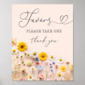 Kleine Wildflower Party Favorieten Poster (Voorkant)