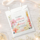 Kleine Wildflower Perzik Bloemen Bloemen Baby show Bedankzakje (Geknipt)