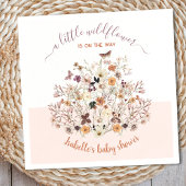 Kleine Wildflower Roze Baby shower Papieren servet
