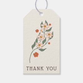 Kleine Wildflower rustieke Boho Baby shower Cadeaulabel