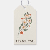 Kleine Wildflower rustieke Boho Baby shower Cadeaulabel (Achterkant)