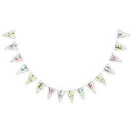 Kleine Wildflower Verjaardagsfeestdecor Vlaggetjes