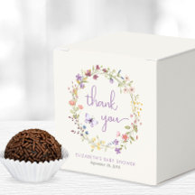 Kleine Wildflower Waterverf Baby Meisje Douche