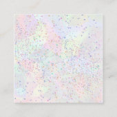 Kleine Wildflower Zacht Roze Meisje Baby shower Informatiekaartje (Achterkant)