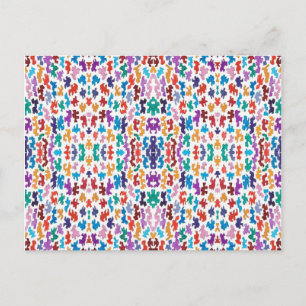 Kleine Willekeurige vormen Multi-Briefkaart Briefkaart