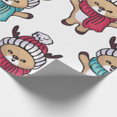 Kleine Winter Fawns Cadeaupapier (Hoek)