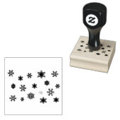 Kleine Winter Sneeuwvlokken Stempel (Gestempeld)