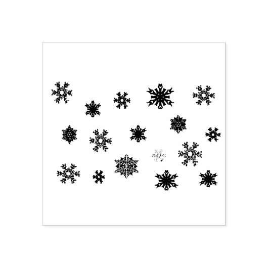 Kleine wintervlokken stempel (Afrduk)