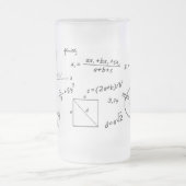 Kleine wiskunde mok van glas (Center)