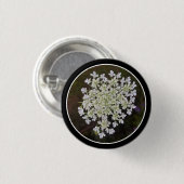 kleine witte bloemblaadjes ronde button 3,2 cm (Voorkant /achterkant)
